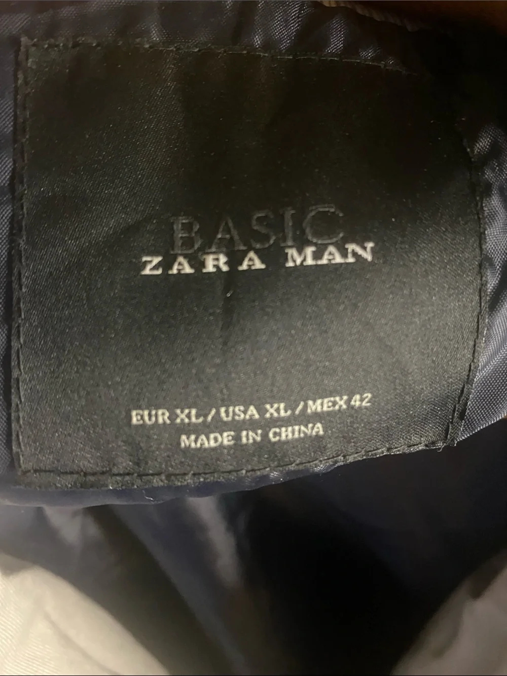 Zara Man Light Gray Zip-Front Harrington Jacket size Medium (tag XL)